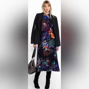 Johnny Was JANIE FAVORITE SEAMED MOCK NECK DRESS